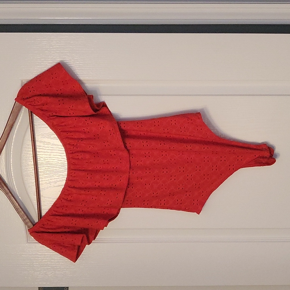 Beautiful Red Rue 21 Bodysuit - GUC - size small